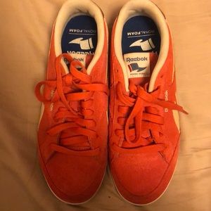 Reebox suede orange Athletic shoes .